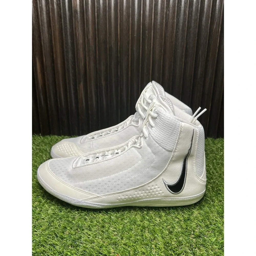 Size 11.5 - Nike Inflict 4 'White Black' HM9674-100 Men's Wrestling Shoes NEW